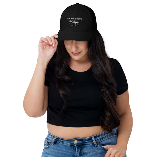 Ask Me About Marketing Trucker Cap